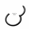 BodyVibe Black Plated Hinged Segment Ring - 20g 5/16" Jewelry