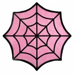 Sourpuss Gift Ideas Spiderweb Rug - Pink