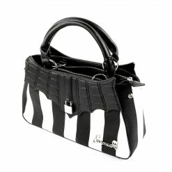 Sourpuss Locked Out Purse - Black & White Stripes 11 Sourpuss Locked Out Purse - Black & White Stripes