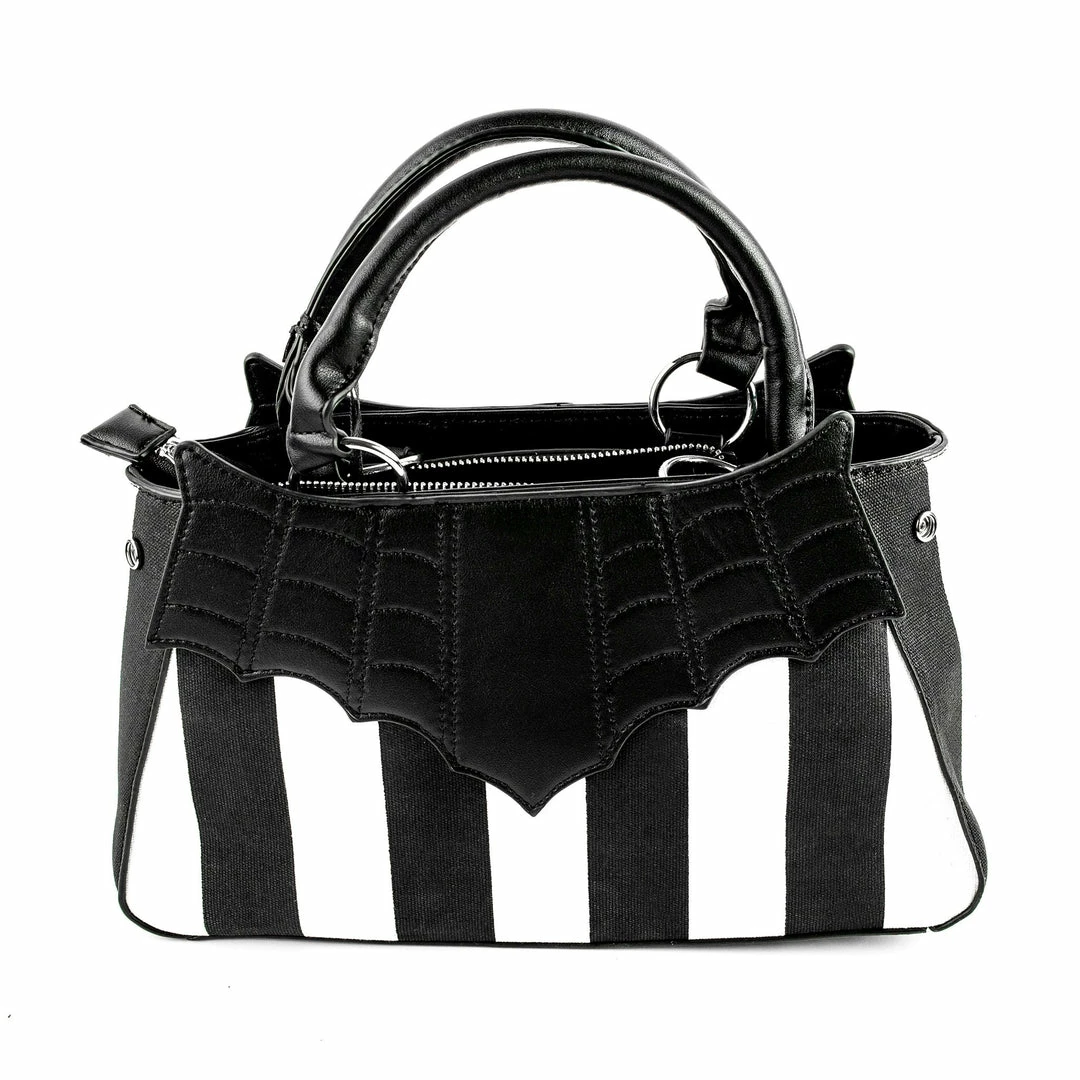 Sourpuss Locked Out Purse - Black & White Stripes 4 Sourpuss Locked Out Purse - Black & White Stripes