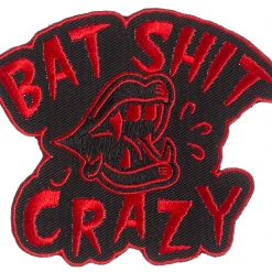 Sourpuss Gift Ideas Bat Sh*T Crazy Patch