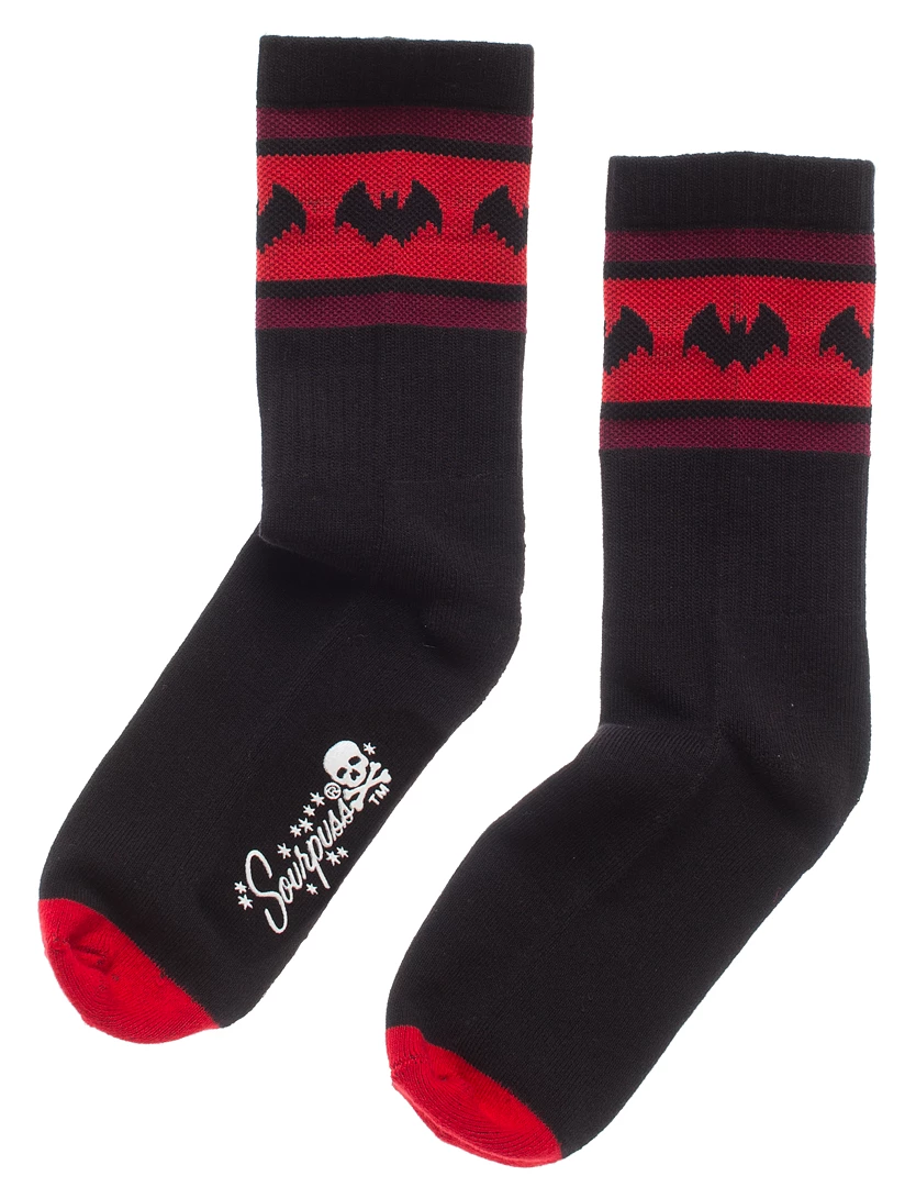 Sourpuss Bat Stripe Crew Socks Gift Ideas 3 Sourpuss Bat Stripe Crew Socks Gift Ideas