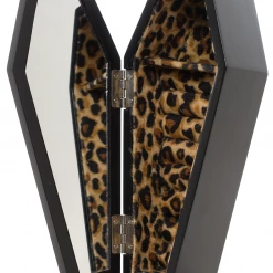 Sourpuss Coffin Jewelry Box Black/Leopard