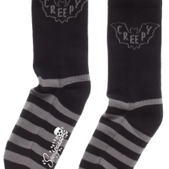 Sourpuss Gift Ideas Creepy Bat Crew Socks
