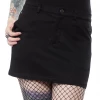 Sourpuss 5-Pocket Mini Skirt - Black