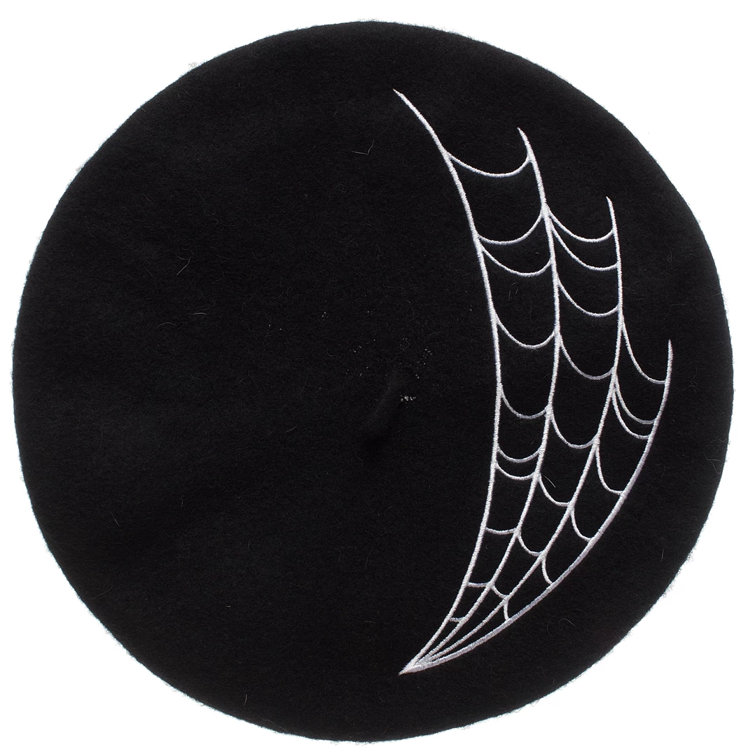 Sourpuss Accessories Spiderweb Beret 5 Sourpuss Accessories Spiderweb Beret