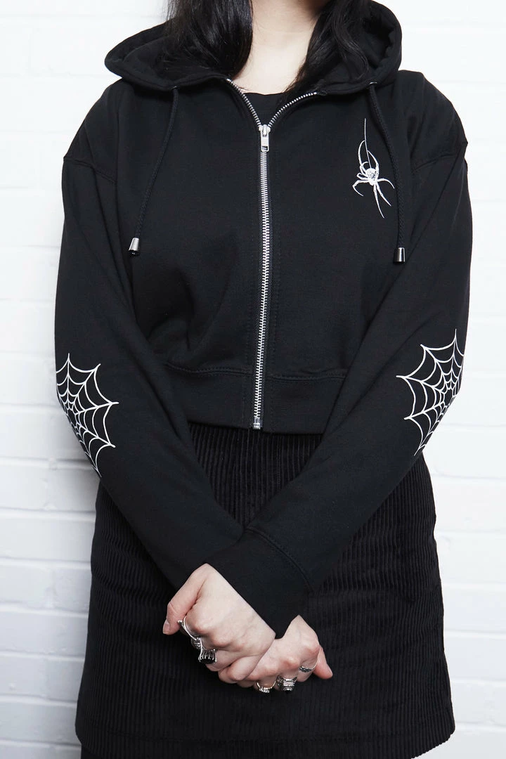 Mary Wyatt London Spinnerette Cropped Zip Hoodie Women's Stuff 3 Mary Wyatt London Spinnerette Cropped Zip Hoodie Women's Stuff