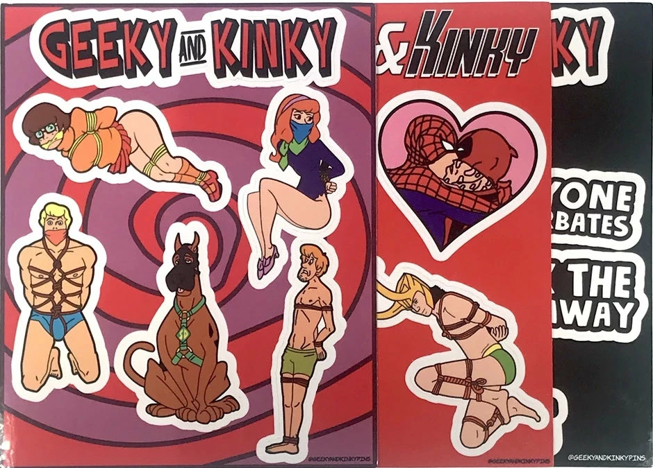 Geeky And Kinky Sticker Sheet Set 3-Pack 3 Geeky And Kinky Sticker Sheet Set 3-Pack