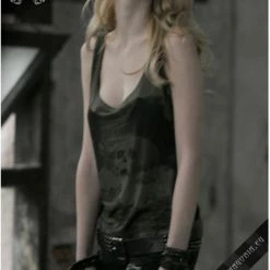 Punk Rave Green Watercolor Top